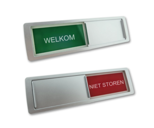 Schuifbordje WELKOM - NIET STOREN | Schuifbord bestellen