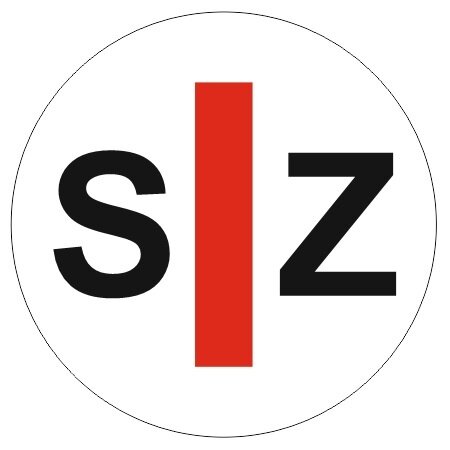 Bordje - Slechtziend Aluminium met tape Ø75mm