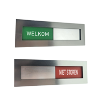 Welkom-Niet storen schuifbord acrylaat