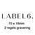 LABEL 6 - Graveerstrookjes  70x18mm