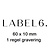 CombiCraft LABEL 6 - Graveerstrookjes 60x10mm