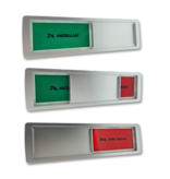 Personaliseerbaar Kunststof Schuifbordje 178x50mm met 3M Tape - Ontwerp Jouw Unieke Bordje