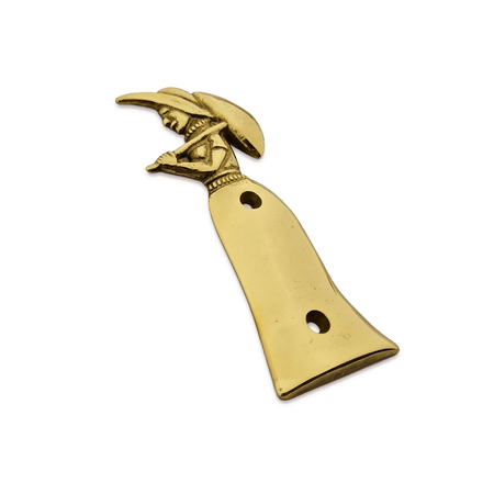 CombiCraft Gegoten toiletbordje "Dame met paraplu" in goudkleurig messing of zilverkleurig messing