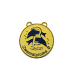 Zwemdiploma B medaille in verschillende kleuren Ø60mm