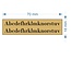 LABEL 6 - Graveerstrookjes met 3M Tape in 70x18mm met 2 regels gravering