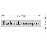 CombiCraft LABEL 6 - Graveerstrookjes met 3M Tape in 60x10mm met 1 regel gravering