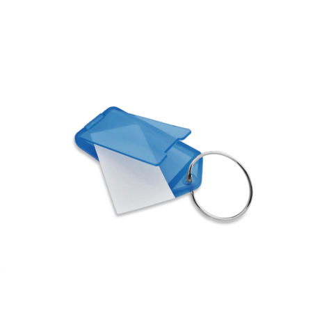 Openklapbare sleutellabels 60 x 27 mm met ring - per 100 stuks