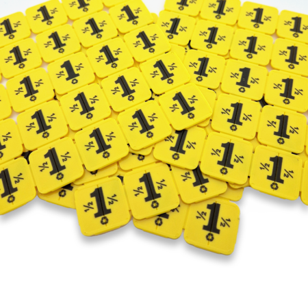 CombiCraft Breekmunten van Gerecycled Plastic 1000 stuks met 25 munten op matje