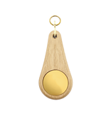 CombiCraft Houten hotel sleutelhanger Oaky Drop lichtbruin blanco of met gravering - per 1 stuk