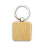 Blanco houten sleutellabel vierkant 40x40mm - per 1 stuk