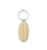 Blanco houten sleutellabel ovaal 30x54mm - per 1 stuk