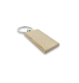 CombiCraft Middel blanco houten sleutelhanger rechthoek 32x51mm - per 1 stuk