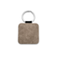 Blanco leren sleutelhanger vierkant 50x50mm - per 1 stuk