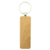 CombiCraft Grote blanco houten sleutelhanger rechthoek