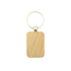 Kleine blanco houten sleutelhanger rechthoek 30x44mm - per 1 stuk