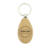 Houten sleutelhanger druppel met logo