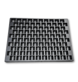 Stevige kunststof telbak voor 1000 consumptiemunten 40 x 29 x 4,2 cm - per stuk
