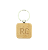 CombiCraft Gepersonaliseerde houten sleutelhanger met een enkele letter of initialen - per 1 stuk