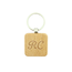 Gepersonaliseerde houten sleutelhanger met een enkele letter of initialen - per 1 stuk