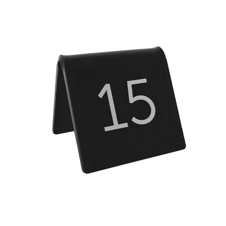 CombiCraft Tafelnummer van plexiglas in de kleur zwart - per 1 stuk