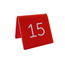 CombiCraft Tafelnummer van plexiglas in de kleur rood - per 1 stuk
