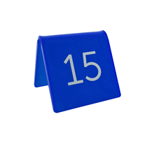 Tafelnummer plexiglas blauw