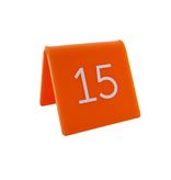 CombiCraft Tafelnummer van plexiglas in de kleur oranje - per 1 stuk
