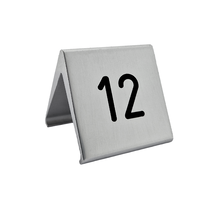 Tafelnummer aluminium Elegant zilver