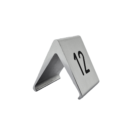 CombiCraft Tafelnummer Elegant van aluminium in zilver, 60x60mm, met gravering aan beide zijden - per 1 stuk