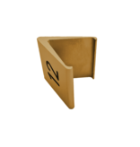 Tafelnummer Elegant van aluminium 60x55mm goudkleurig met gravering - per 1 stuk