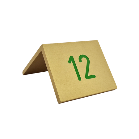 CombiCraft Tafelnummer van elox-aluminium in het goud vierkant - per 1 stuk