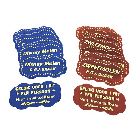 Kermismunt wolk 62 x 32 mm met foliedruk - per 1000 stuks