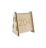 CombiCraft Tafelnummer Cabinet in houtlook van 60x68x3mm - per 1 stuk