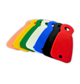 CombiCraft Winkelwagenmunt Caddy-Key van kunststof in kleurenmix,  23x70 mm - 7 stuks
