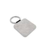 Blanco leren sleutellabel vierkant 50x50mm - per 1 stuk