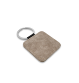 Blanco leren sleutellabel vierkant 50x50mm - per 1 stuk