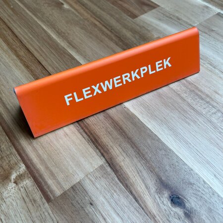 Restpartij tafelbordje flexwerkplek oranje 200x50x4 mm - per stuk
