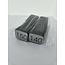 CombiCraft Nummerplaatjes acrylaat  vierkant zilver 35x35 mm met zwarte gravering, nummers 1 t/m150