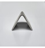 Tafelbord RVS met Duitse gravering 'Reserviert' 53x40 mm