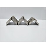 Tafelnummers van RVS 53x40 mm - 1 set van 36 bordjes met de nummers 14 t/m 40