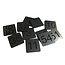 CombiCraft Restpartij Nummerplaatjes Acrylaat 24mm vierkant 1 t/m 60 zonder bevestiging (geen tape of gaten)
