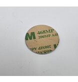 CombiCraft Restpartij Nummerplaatjes Plaknummers Acrylaat 24mm rond 1 t/m 12 met tape