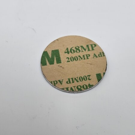 CombiCraft Restpartij Nummerplaatjes Plaknummers Acrylaat 24mm rond 1 t/m 12 met tape