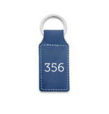 Leren sleutellabel met nummer rechthoek 33x70mm - per 1 stuk