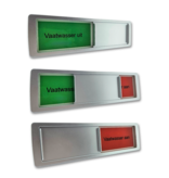 Personaliseerbaar Kunststof Schuifbordje 178x50mm met 3M Tape - Ontwerp Jouw Unieke Bordje