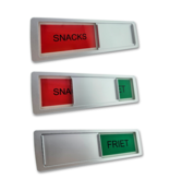 Personaliseerbaar Kunststof Schuifbordje 178x50mm met 3M Tape - Ontwerp Jouw Unieke Bordje