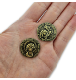 CombiCraft Replica Middeleeuwse Munt goudkleurig, een in brons gegoten munt, ca. Ø24 mm doorsnede - 100 stuks