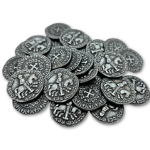 Replica Middeleeuwse Munt zilverkleurig - 100 stuks