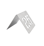 Tafelnummer van RVS in zilver met uitgesneden nummers 75x56x1mm - per 1 stuk