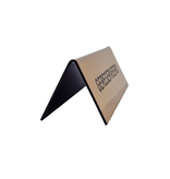 Gereserveerd bordje van acrylaat in goud met gravering 150x50mm  - per 1 stuk